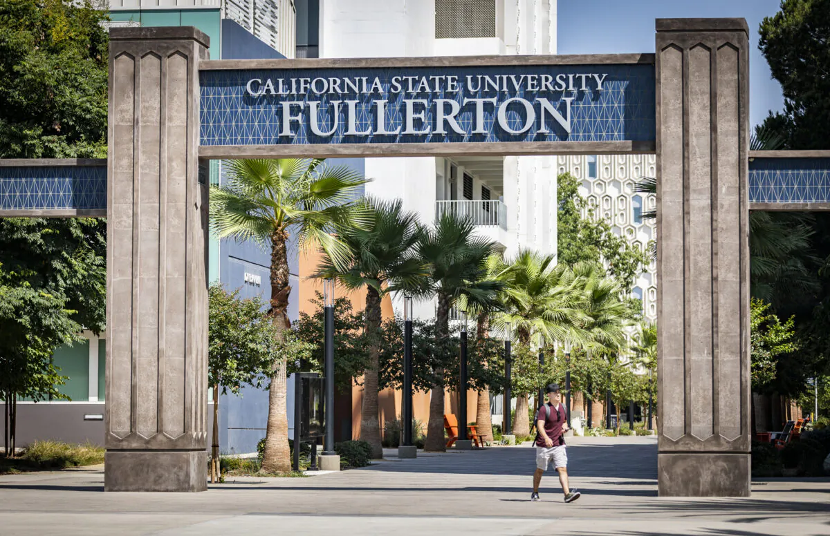 California State University–Fullerton on Aug. 28, 2020. (John Fredricks/The Epoch Times)