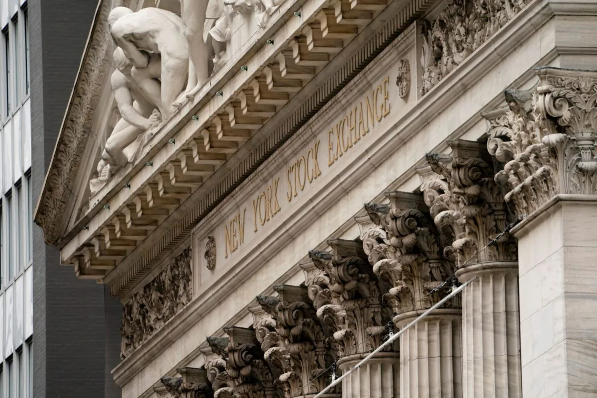 The New York Stock Exchange operates during normal business hours in the Financial District in New York on Oct. 13, 2021. (John Minchillo/AP Photo)