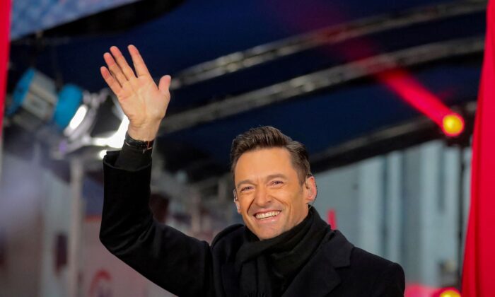 Hugh Jackman waves during his performance on NBC's 'Today' show in New York on Dec. 4, 2018. (Brendan McDermid/Reuters)