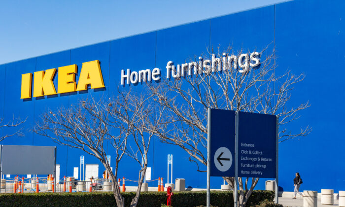 An IKEA store in Costa Mesa, Calif., on Feb. 19, 2021. (John Fredricks/The Epoch Times)