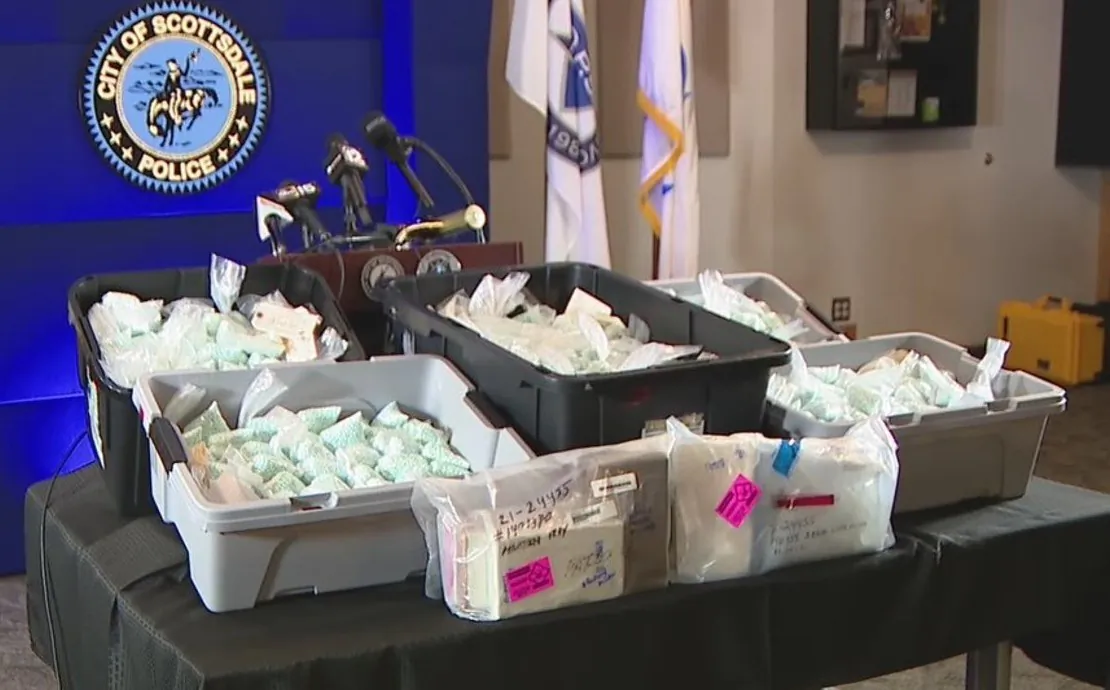 Drugs seized  by a multi-agency drug task force in Scottsdale, Ariz., included the deadly synthetic drug fentanyl. (Scottsdale Police Department photo)