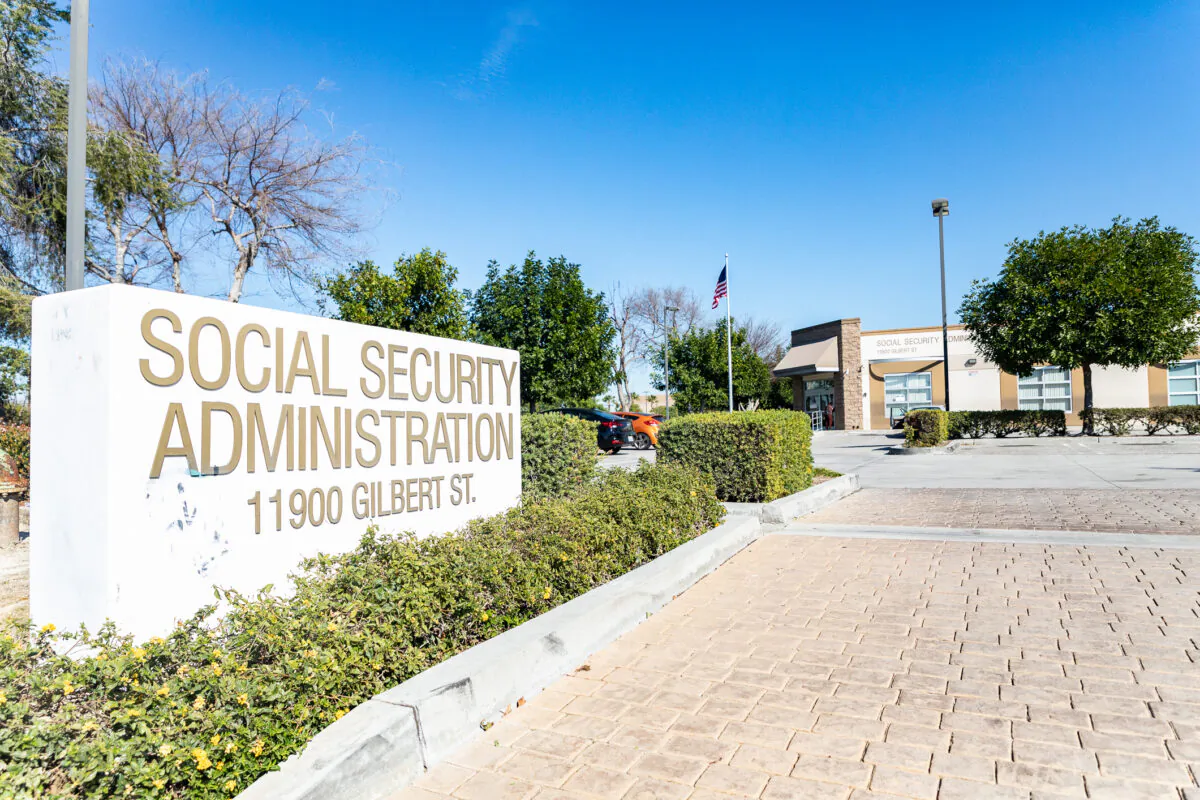 A Social Security Administration site in Garden Grove, Calif., on Feb. 19, 2021. (John Fredricks/The Epoch Times)