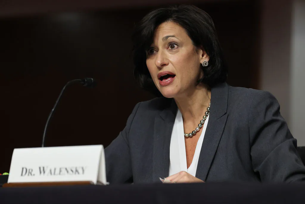Centers for Disease Control and Prevention Director Rochelle Walensky testifies before the Senate Health, Education, Labor, and Pensions Committee about the ongoing response to the COVID-19 pandemic in the Dirksen Senate Office Building on Capitol Hill on Nov. 4, 2021. (Chip Somodevilla/Getty Images)