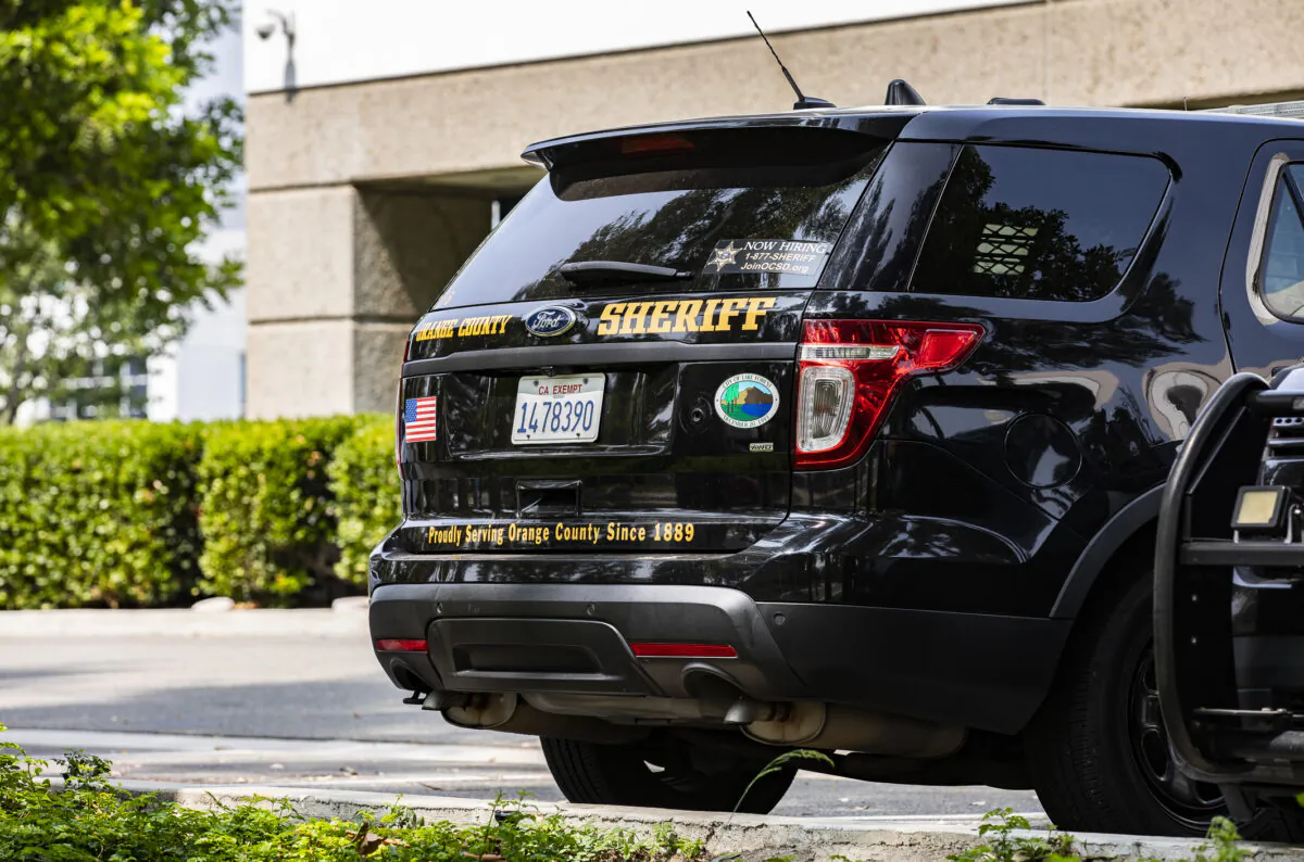 An Orange County Sheriff's Department vehicle in Lake Forest, Calif., on Sept. 14, 2020. (John Fredricks/The Epoch Times)