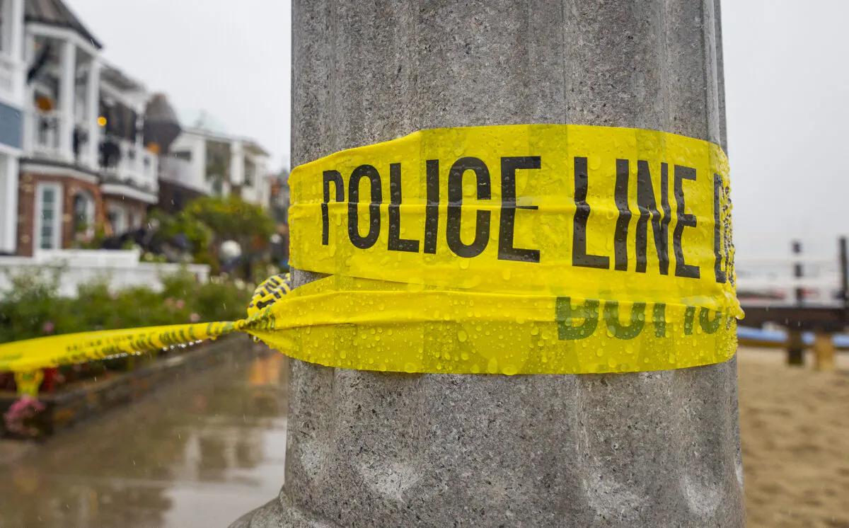 Police tape in a recent file photo. (John Fredricks/The Epoch Times)