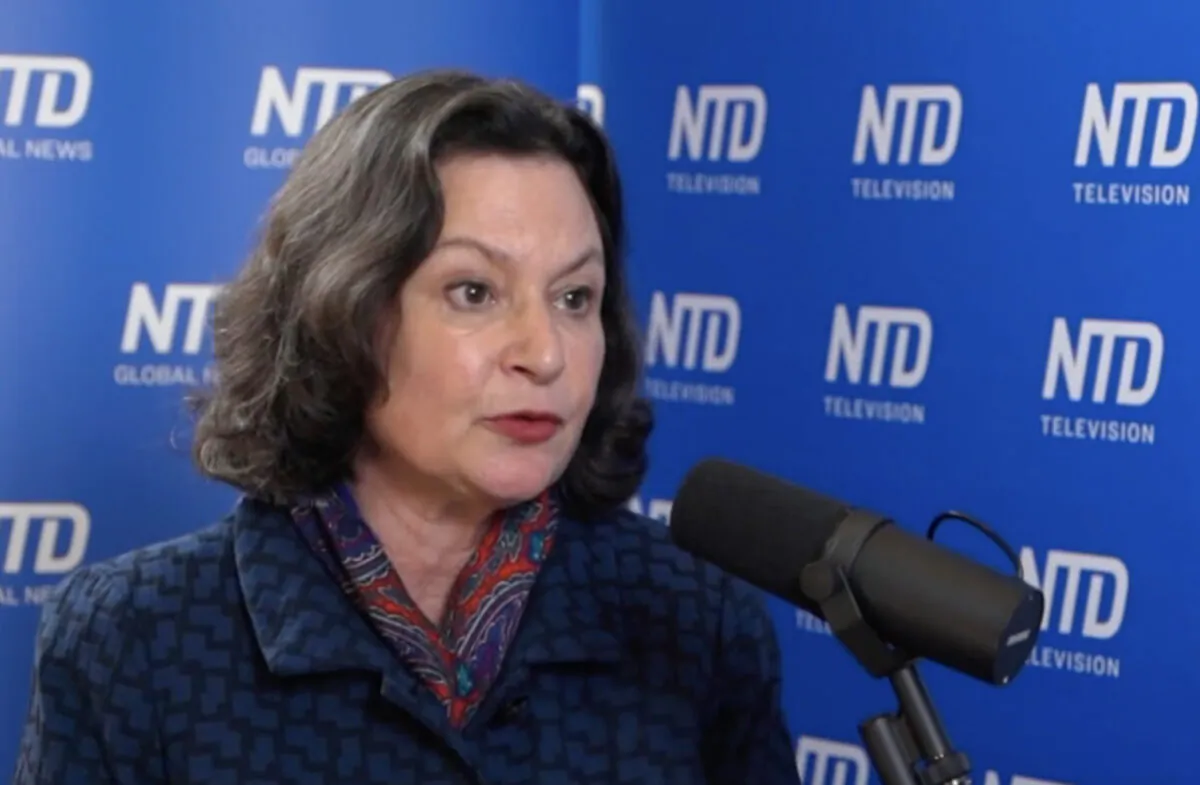 Mary Eberstadt in an interview with NTD's "Capitol Report," broadcast on Dec. 29, 2021. (Screenshot via The Epoch Times)