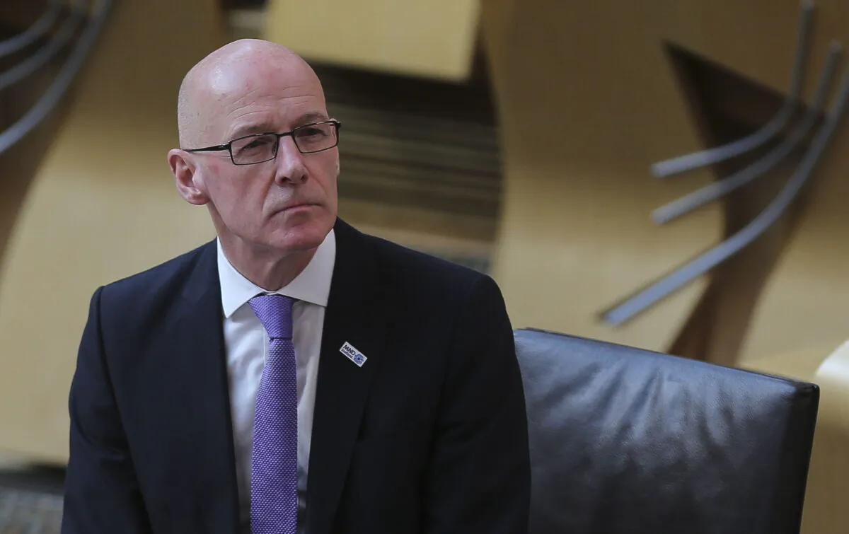 Scottish Deputy First Minister John Swinney has been reported to the UK Statistics Authority after he was accused of misrepresenting data to justify the region’s COVID-19 restrictions. (Fraser Bremner/Scottish Daily Mail/PA)