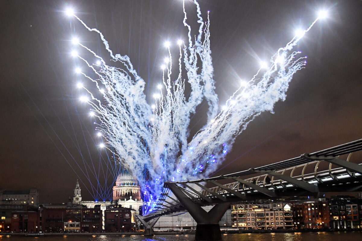 New Year's celebrations in London