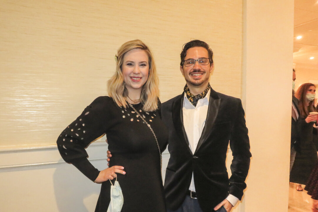 Dan Santeramo and his fiancée attend the Raleigh performance of Shen Yun on New Year's Day at the Raleigh Memorial Auditorium, in Raleigh, N.C. (Nancy Bao/The Epoch Times))