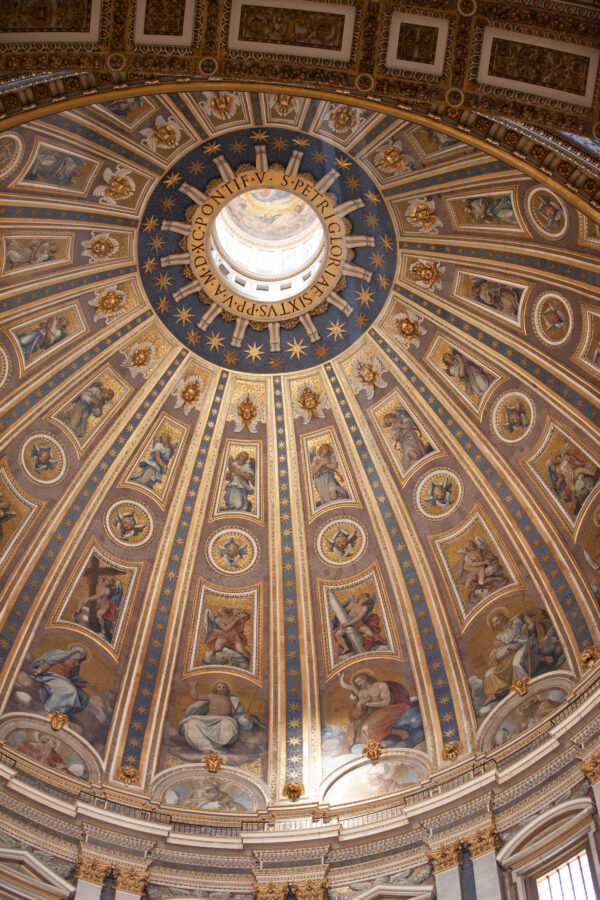 St Peters Basilica-Michelangelo-Dome-Interior