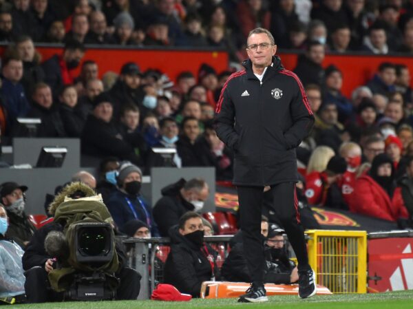 Manchester United's manager Ralf Rangnick