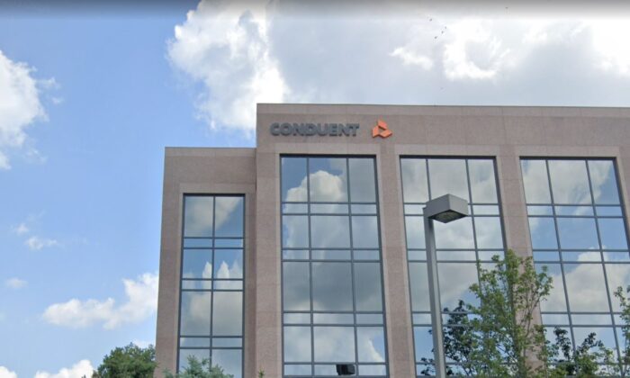Headquarter of the American business services provider Conduent Inc. in Florham Park, N.J., in Aug. 2019. (Google Maps/Screenshot via The Epoch Times)