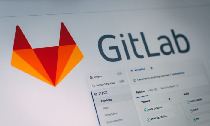 A stock photo containing Gitlab logo. (Pankaj Patel/Unsplash)
