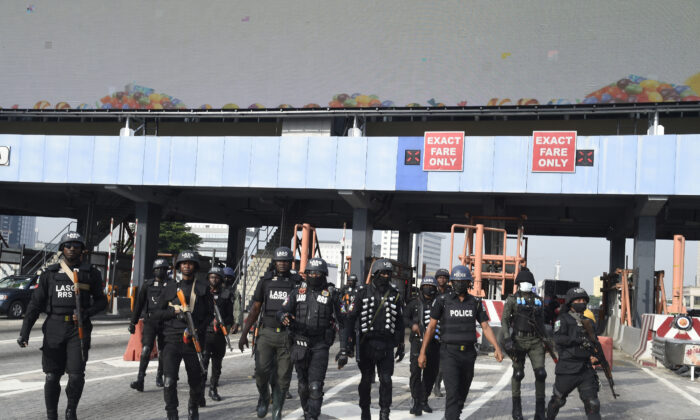 File photo of Nigerian police officers. (Pius Utomi Ekpei/AFP via Getty Images)