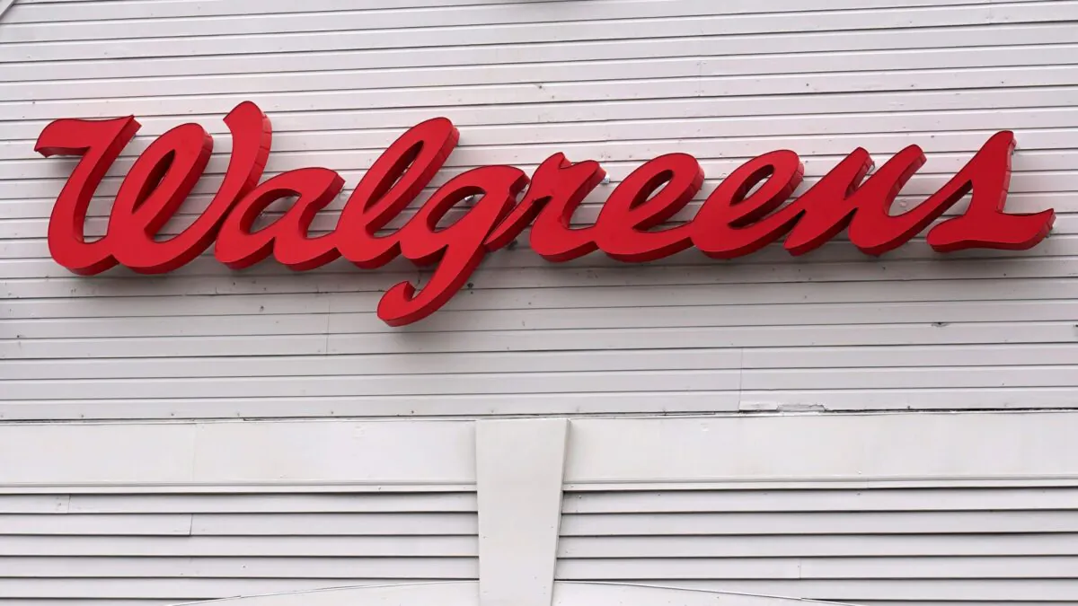 The Walgreens logo on the front of a store, in Cambridge, Mass., on July 14, 2021. (Charles Krupa/AP Photo)