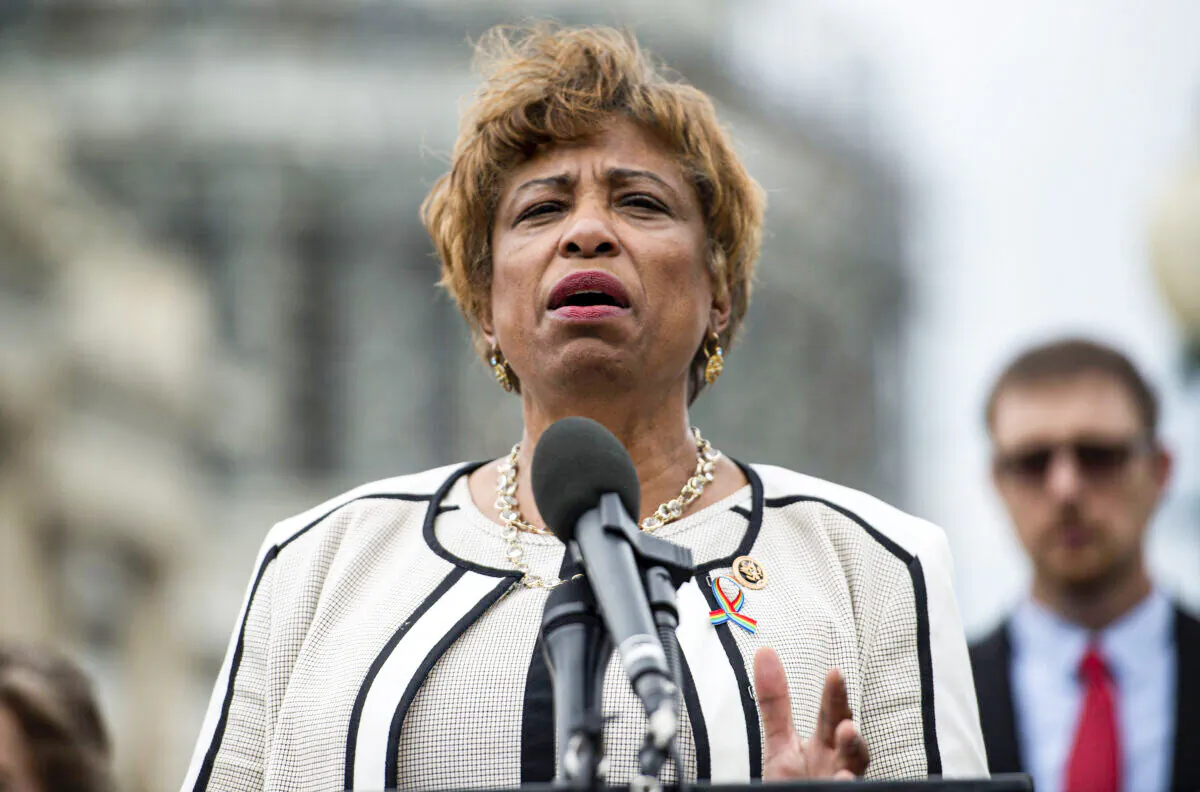 Rep. Brenda Lawrence (D-Mich.) speaks in Washington in a 2016 file photograph. (Leigh Vogel/Getty Images for MoveOn.org)
