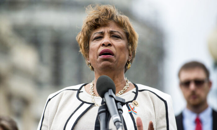 Rep. Brenda Lawrence (D-Mich.) speaks in Washington in a 2016 file photograph. (Leigh Vogel/Getty Images for MoveOn.org)