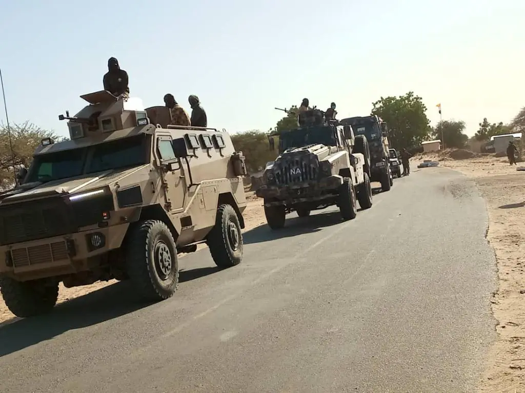 A photo provided by the Multinational Joint Task Force in the region of Lake Chad shows troops in an operation against Boko Haram. (Multinational Joint Task Force)