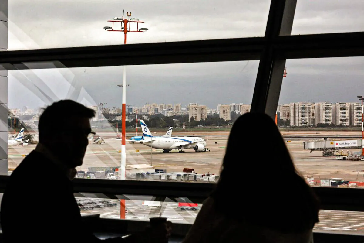 A view of a Boeing 787-8 Dreamliner aircraft of Israel's El Al at Ben Gurion Airport in Lod, east of Tel Aviv, on Dec. 21, 2021. (Gil Cohen-Magen/AFP via Getty Images)
