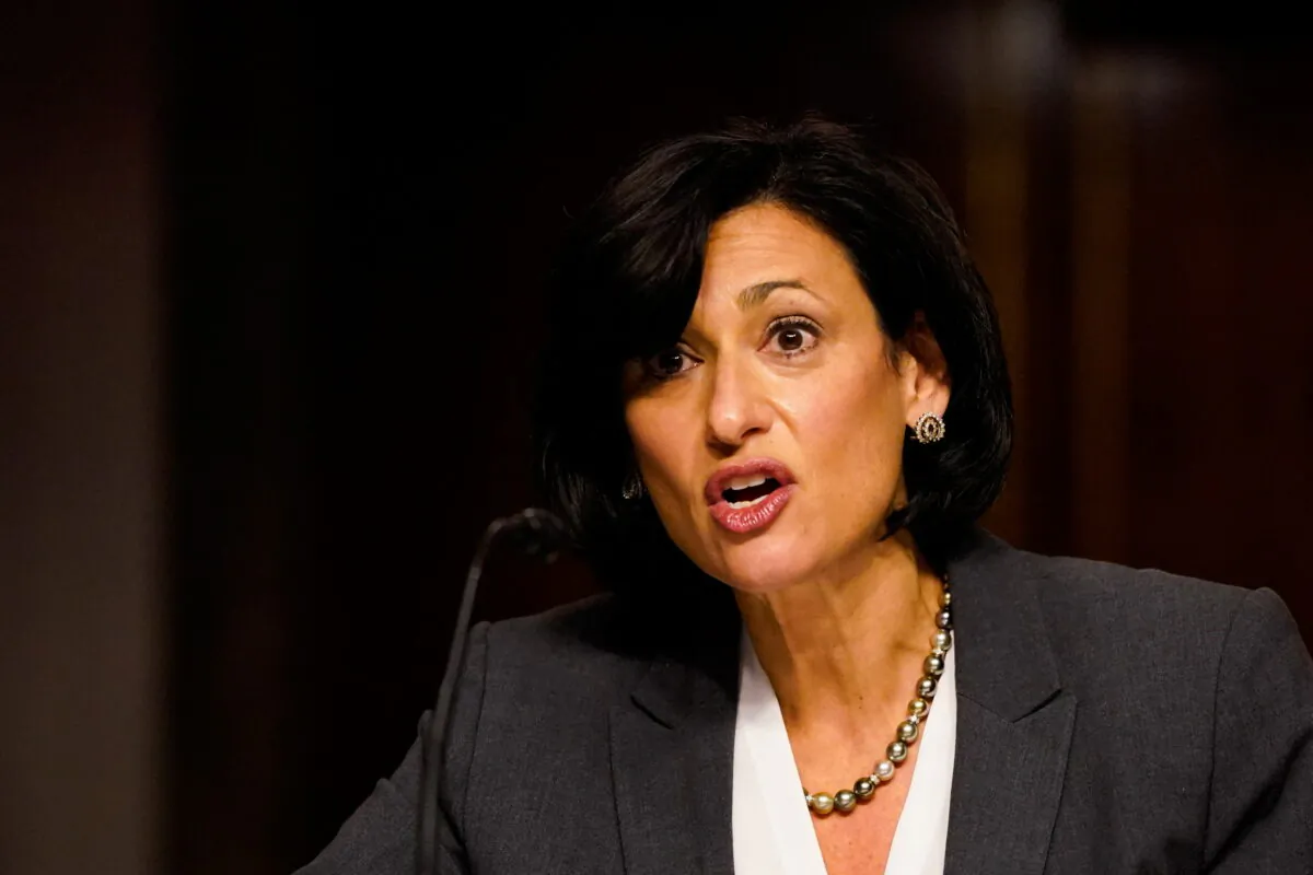 Centers for Disease Control and Prevention Director Rochelle Walensky speaks during a hearing in Washington on Nov. 4, 2021. (Elizabeth Frantz/Reuters)