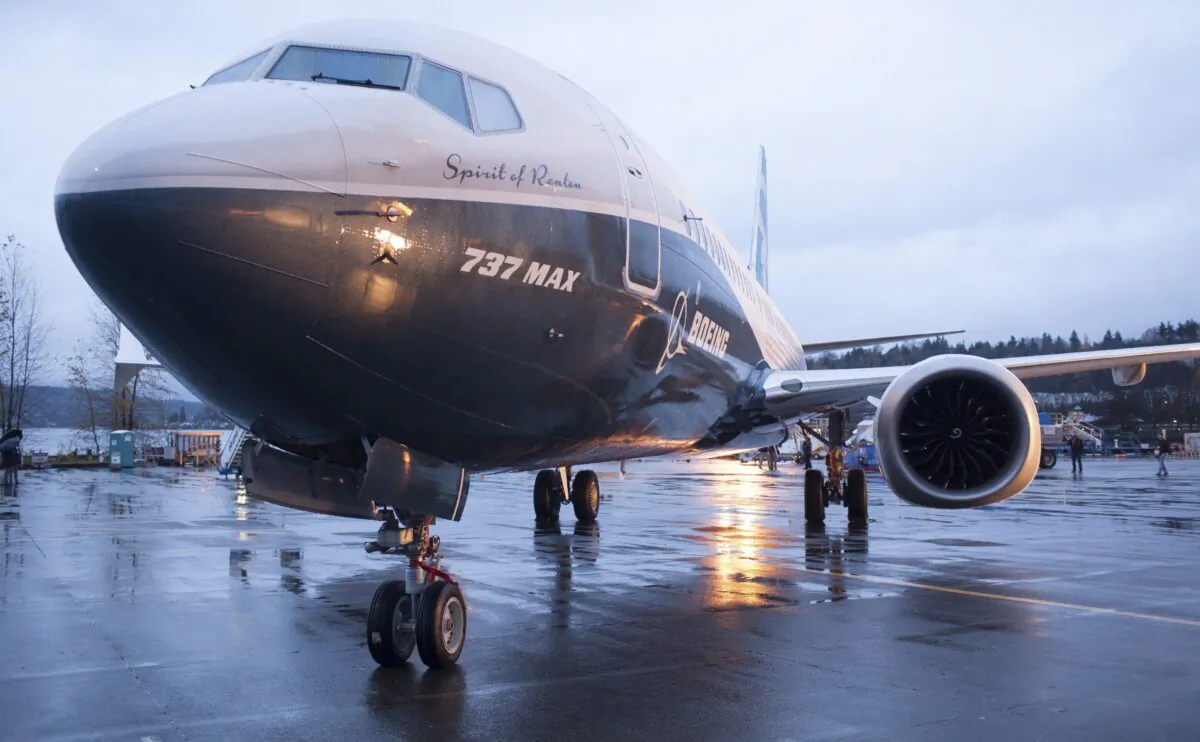 A Boeing 737 MAX 8 sits outside the hangar in Renton, Washington, on Dec. 8, 2015. (Matt Mills McKnight/Reuters)