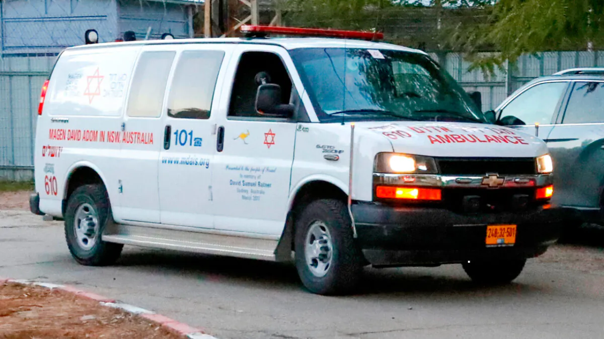 An ambulance of Israel's Magen David Adom rescue service in a file photo. (Jack Guez/AFP via Getty Images)