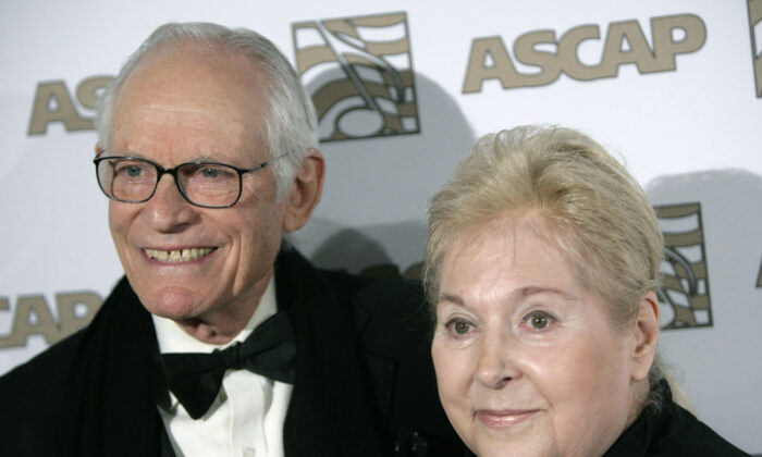 Honorees Alan, (L), and Marilyn Bergman arrive at the ASCAP Film and Television music awards in Beverly Hills, Calif. on  May 6, 2008. (Matt Sayles/AP Photo)