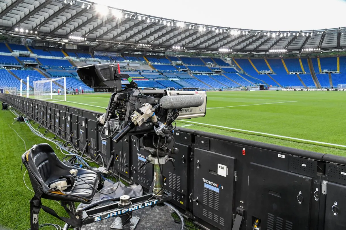 A view of the Olympic stadium in Rome on June 27, 2020. (Alberto Pizzoli/AFP via Getty Images)