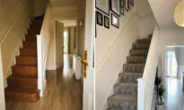 Mom Transforms 3 Rooms in Bleak Woodchip Rental for Lovely Gray Home for Under $300—And the Results Are Stunning