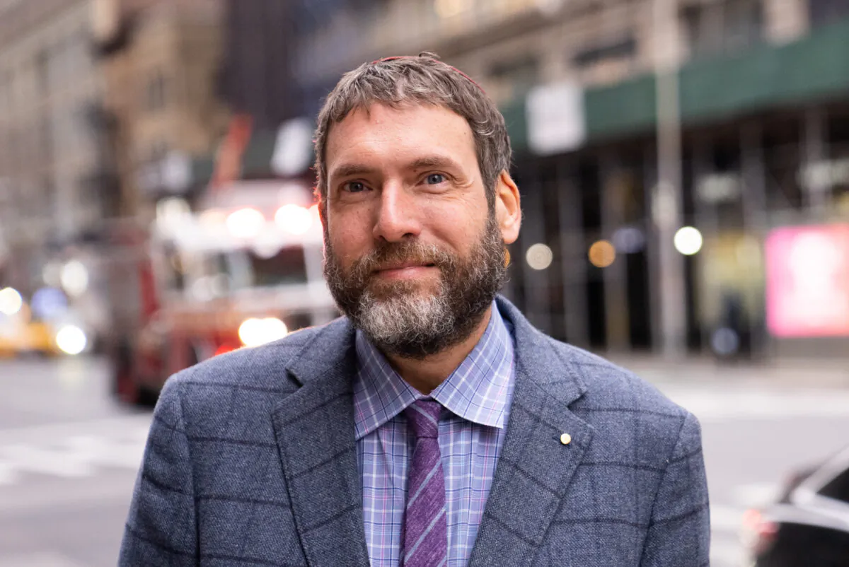 Liel Leibovitz, a senior writer for Tablet Magazine, in New York on Jan. 3, 2022. (Jack Wang/The Epoch Times)