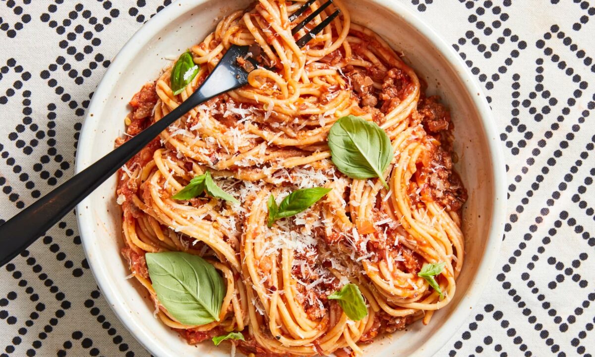 This comforting spaghetti dinner is sure to become a weeknight go-to. (Christopher Testani/TNS)