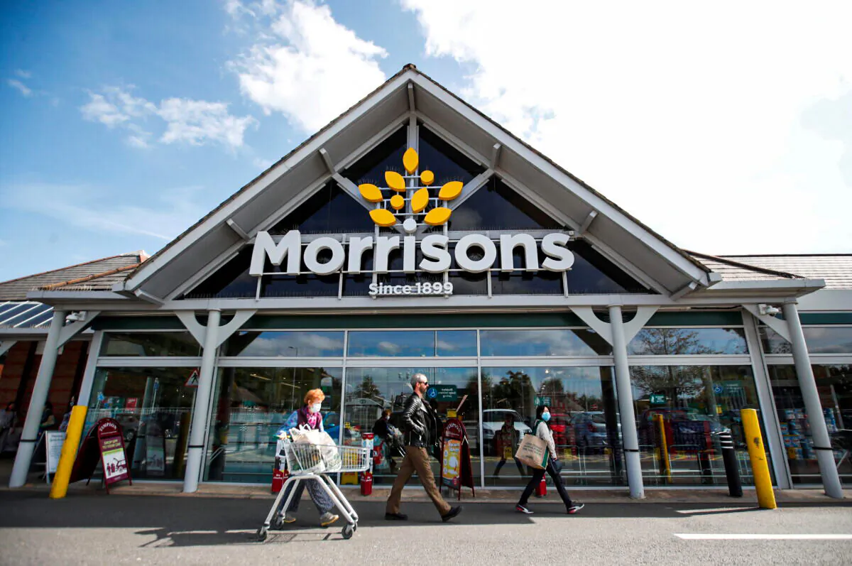 A Morrisons store in St. Albans, Britain on Sept. 10, 2020. (Peter Cziborra/ Reuters)