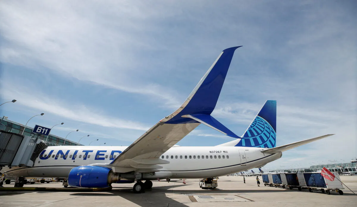 A United Airlines Boeing 737 sits at a gate at O'Hare International Airport in Chicago on June 5, 2019. (Kamil Krzaczynski/Reuters)