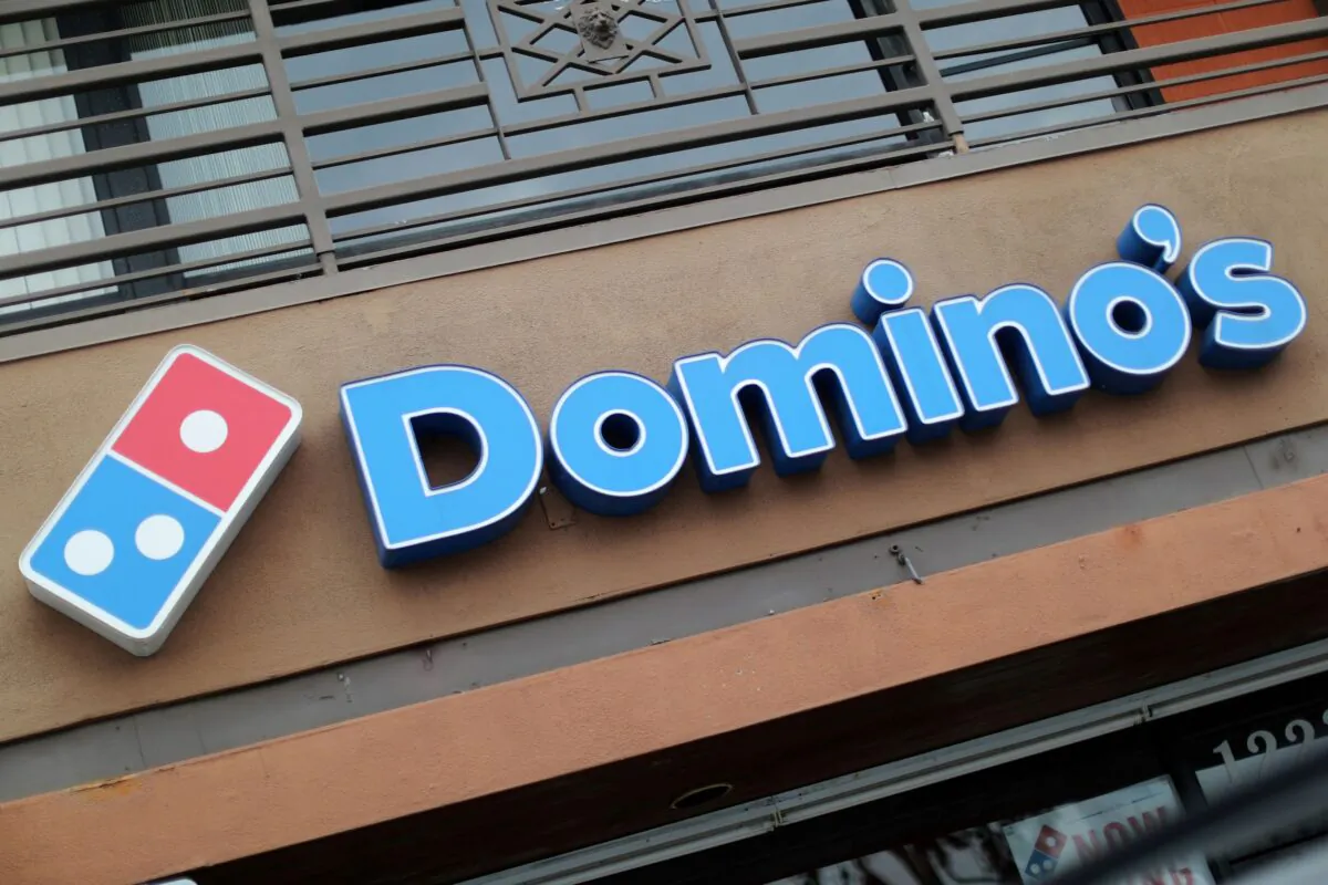 A Domino's Pizza restaurant is seen in Los Angeles, on July 18, 2018. (Lucy Nicholson/Reuters)