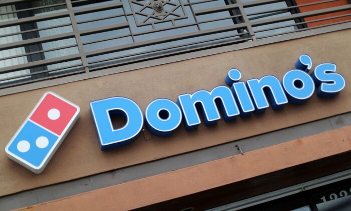 A Domino's Pizza restaurant is seen in Los Angeles, on July 18, 2018. (Lucy Nicholson/Reuters)