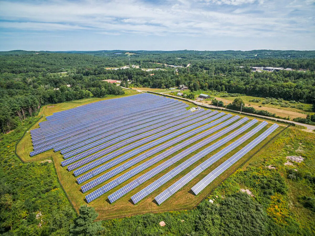 A solar farm. (Courtesy of Nexamp)