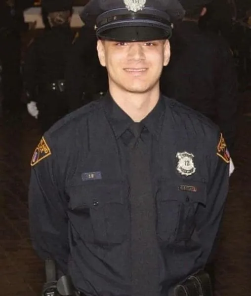 Cleveland police officer Shane Bartek. The 25-year-old officer died after being shot twice during a carjacking incident in Cleveland on Dec. 31, 2021. (Courtesy of Cleveland Police Department)