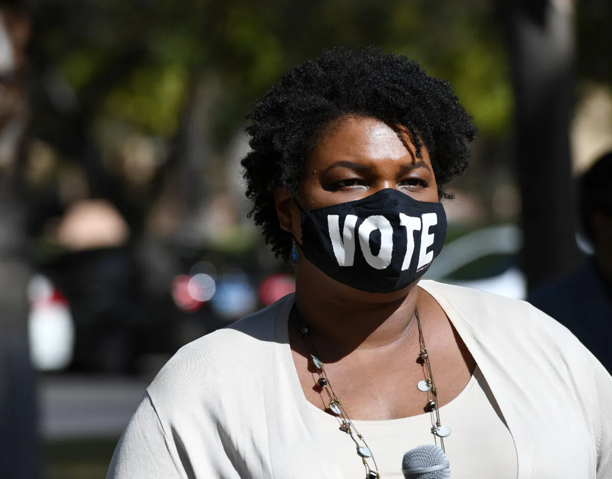 Former Georgia gubernatorial candidate Stacey Abrams campaigns for then-candidate Joe Biden in Las Vegas, Nev., on Oct. 24, 2020. (Ethan Miller/Getty Images)