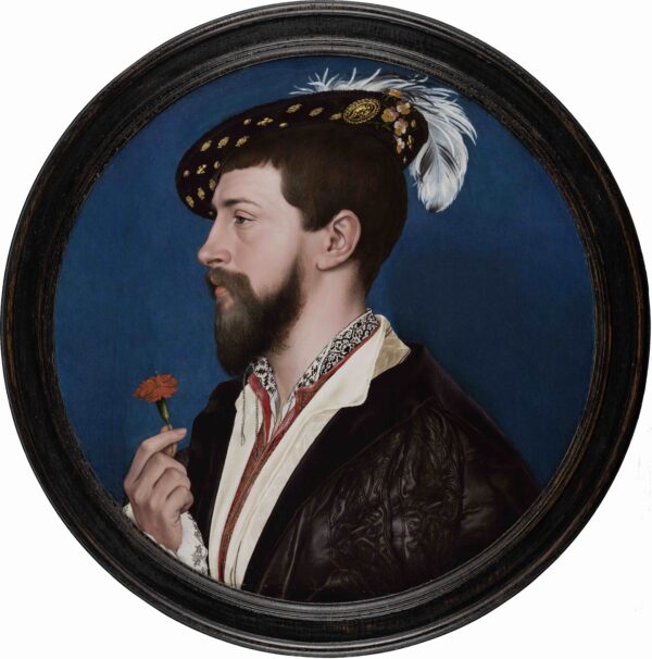 "Simon George of Cornwall," circa 1535–40, by Hans Holbein the Younger. Mixed technique on panel, diameter 12 3/16 inches. Städel Museum, Frankfurt am Main. (Städel Museum, Frankfurt am Main)