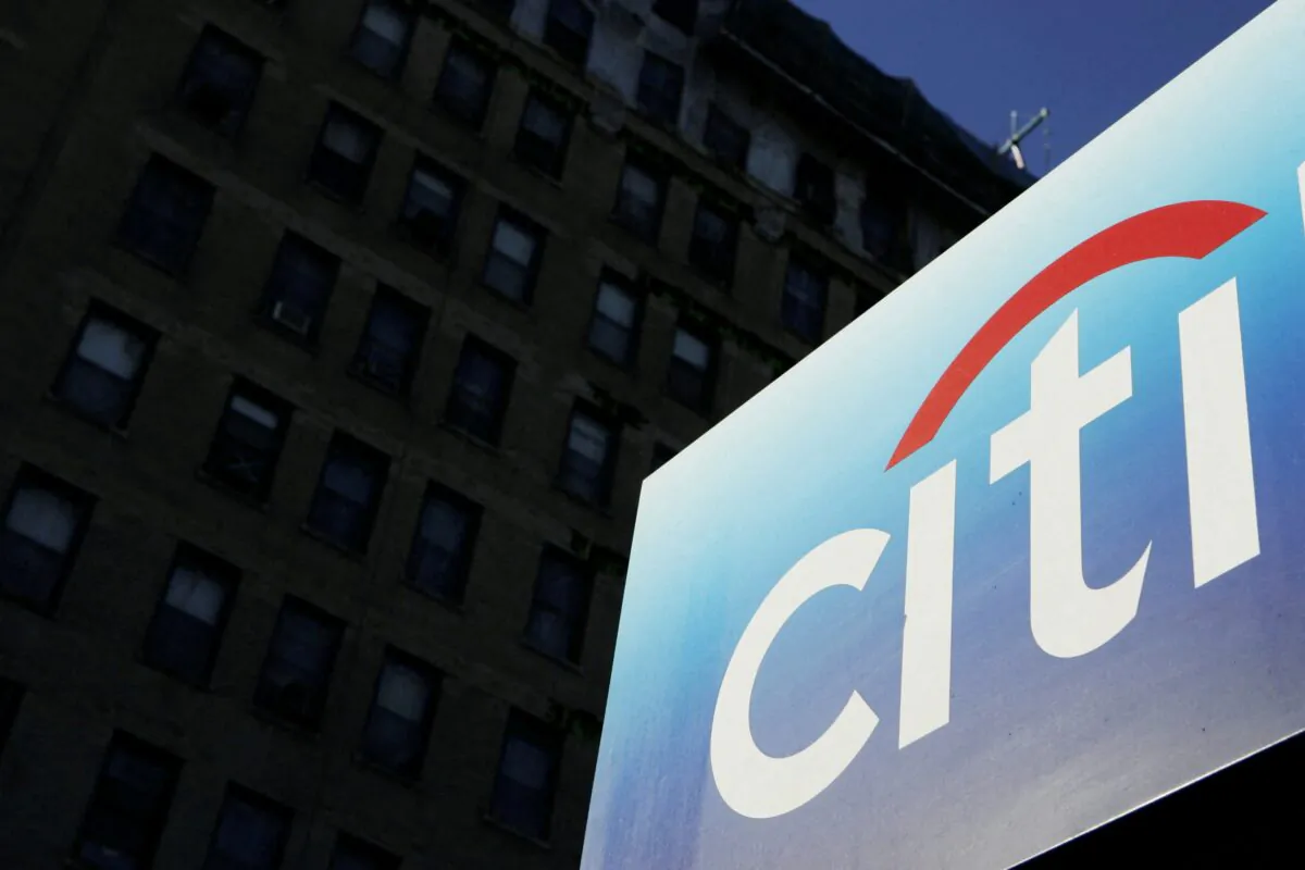 A Citibank sign is seen outside of a bank outlet in New York, on March 4, 2009. (Lucas Jackson/Reuters)