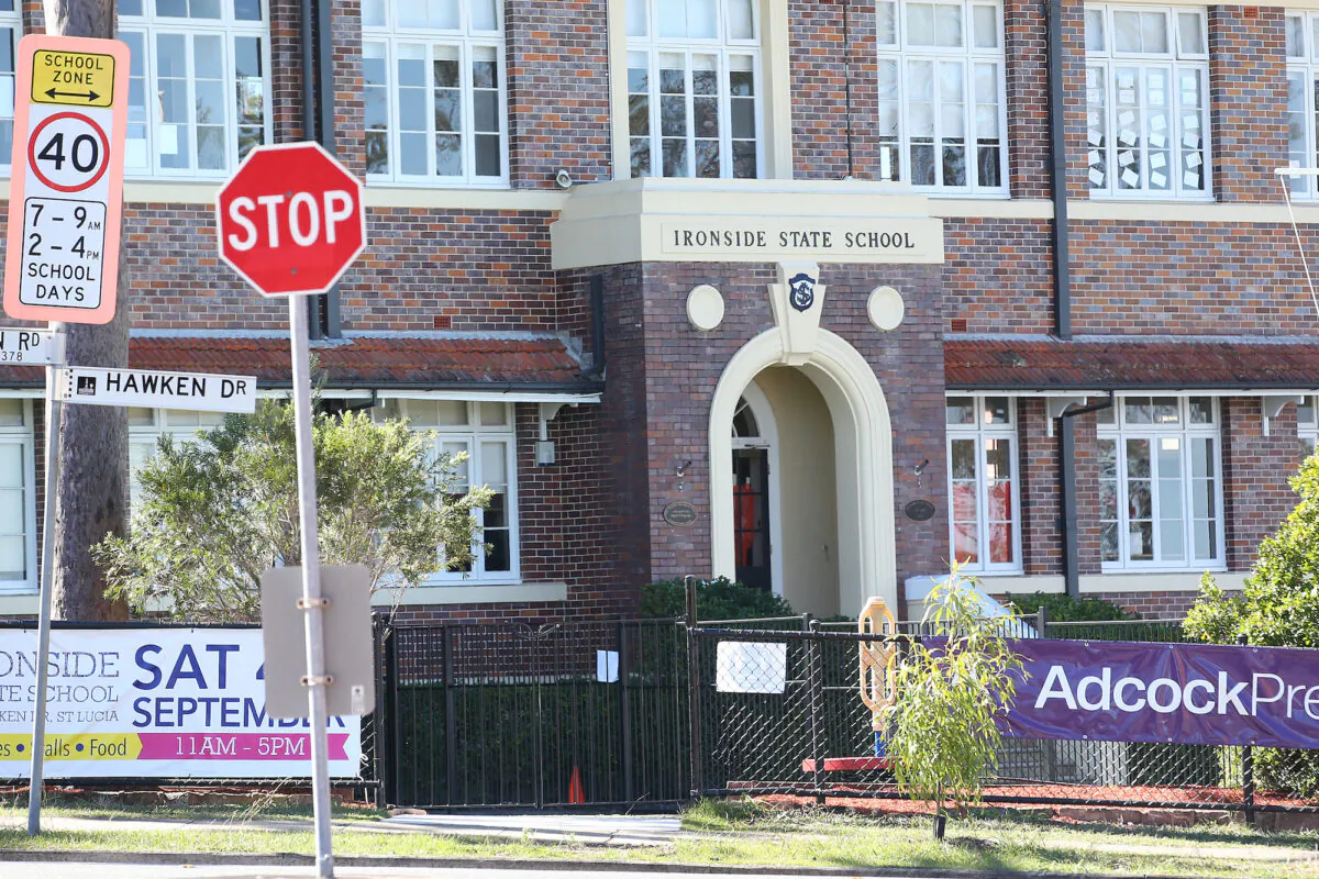 Ironside state school can be seen in Brisbane, Australia, on Aug. 4, 2021. (Jono Searle/Getty Images)
