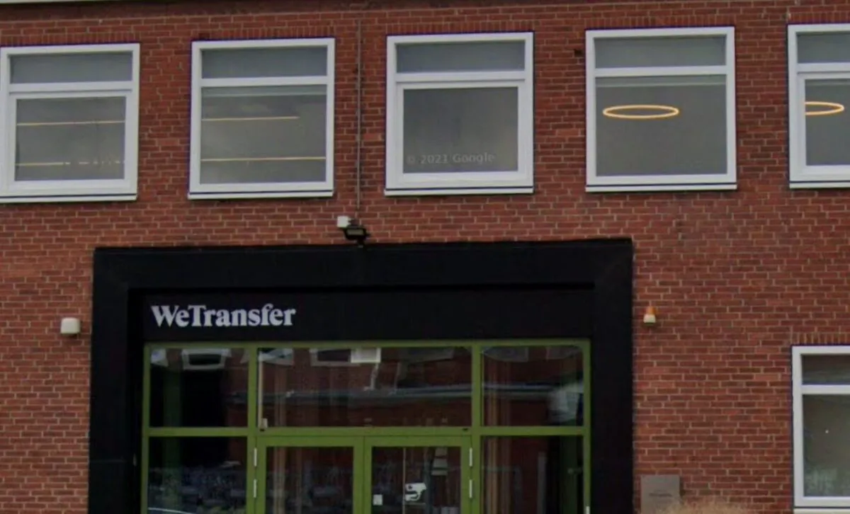 Headquarter of WeTransfer, a computer file transfer service company in Amsterdam, in March 2021. (Google Maps/Screenshot via The Epoch Times)