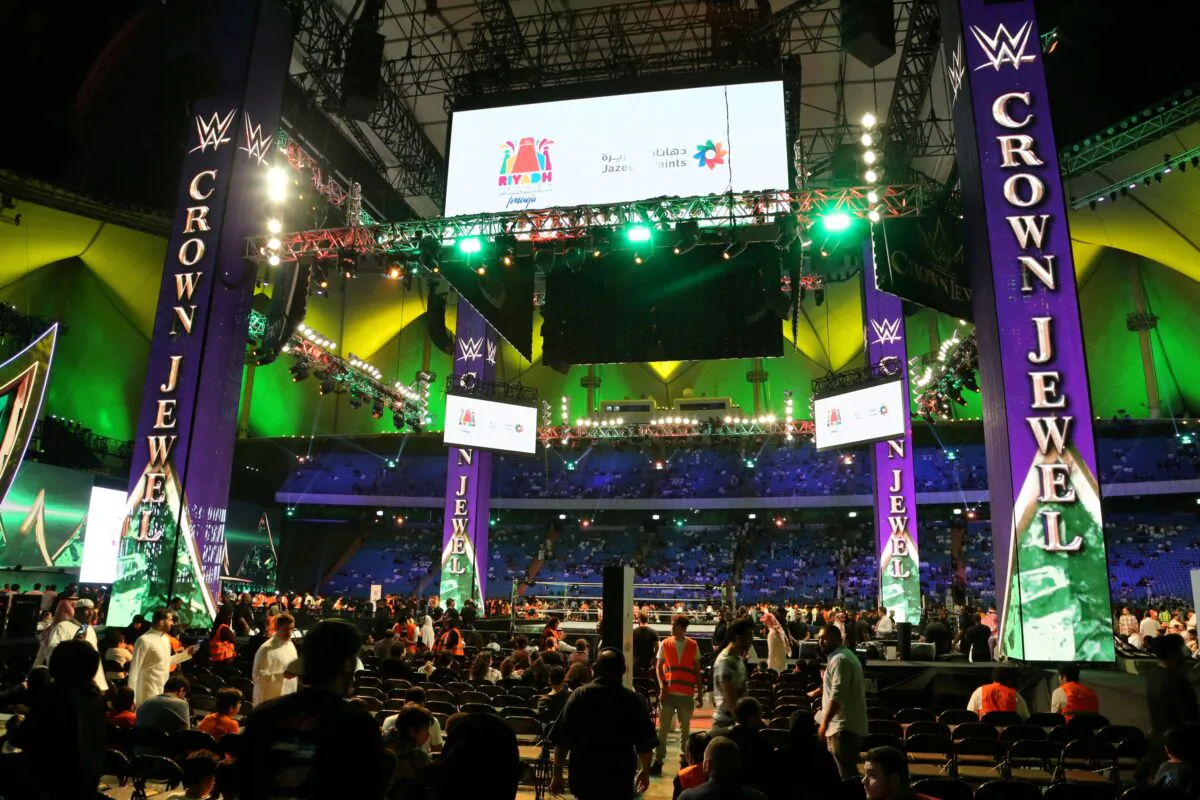 Wrestling—WWE Crown Jewel—Tyson Fury v Braun Strowman—King Fahd International Stadium, Riyadh, Saudia Arabia, on Oct. 31, 2019. (Ahmed Yosri/Reuters)