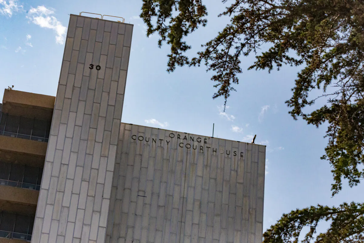The Orange County Central Justice Center on September 18, 2020, in Santa Ana, Calif. (John Fredricks/The Epoch Times)