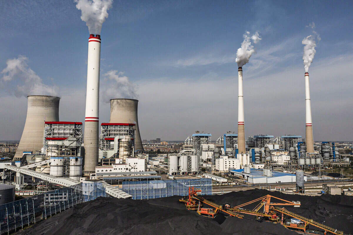 A coal fired power plant in Hanchuan, Hubei Province, China, on Nov. 11, 2021. (Getty Images)