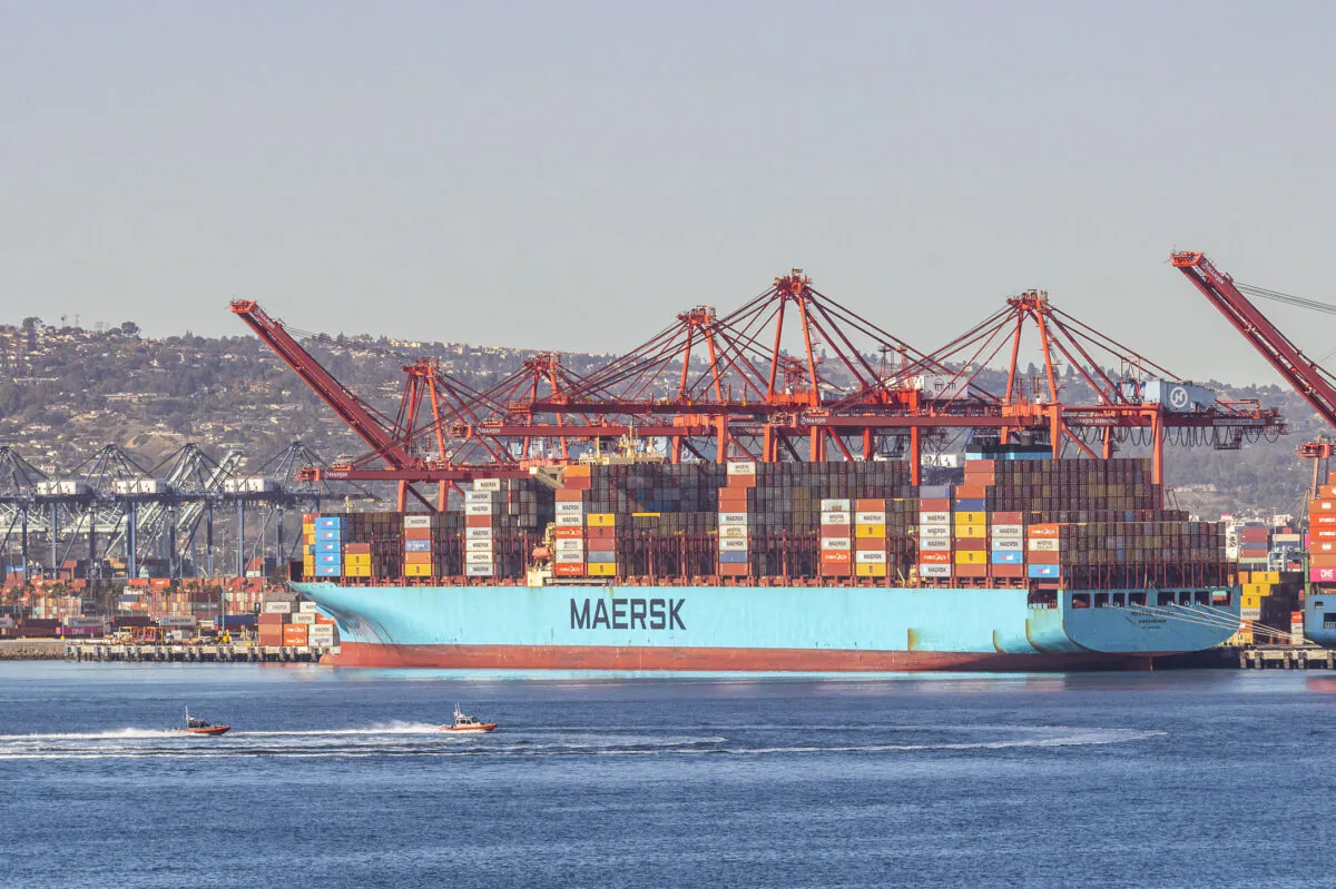 The Port of Los Angeles on Jan. 11, 2022. (John Fredricks/The Epoch Times)