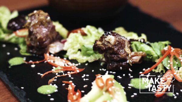 Let’s Make It Tasty : Kebab of Mutton with Grilled Vegetables and Nasha Wrap Sauce