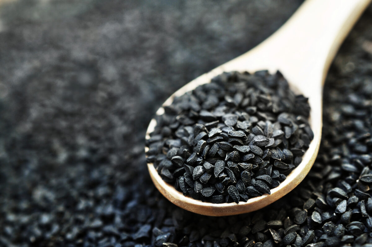 Black cumin (nigella sativa or kalonji) seeds By Ulada