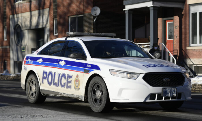 An Ottawa Police cruiser is seen in Ottawa, Feb. 1, 2021. (The Canadian Press/Justin Tang)