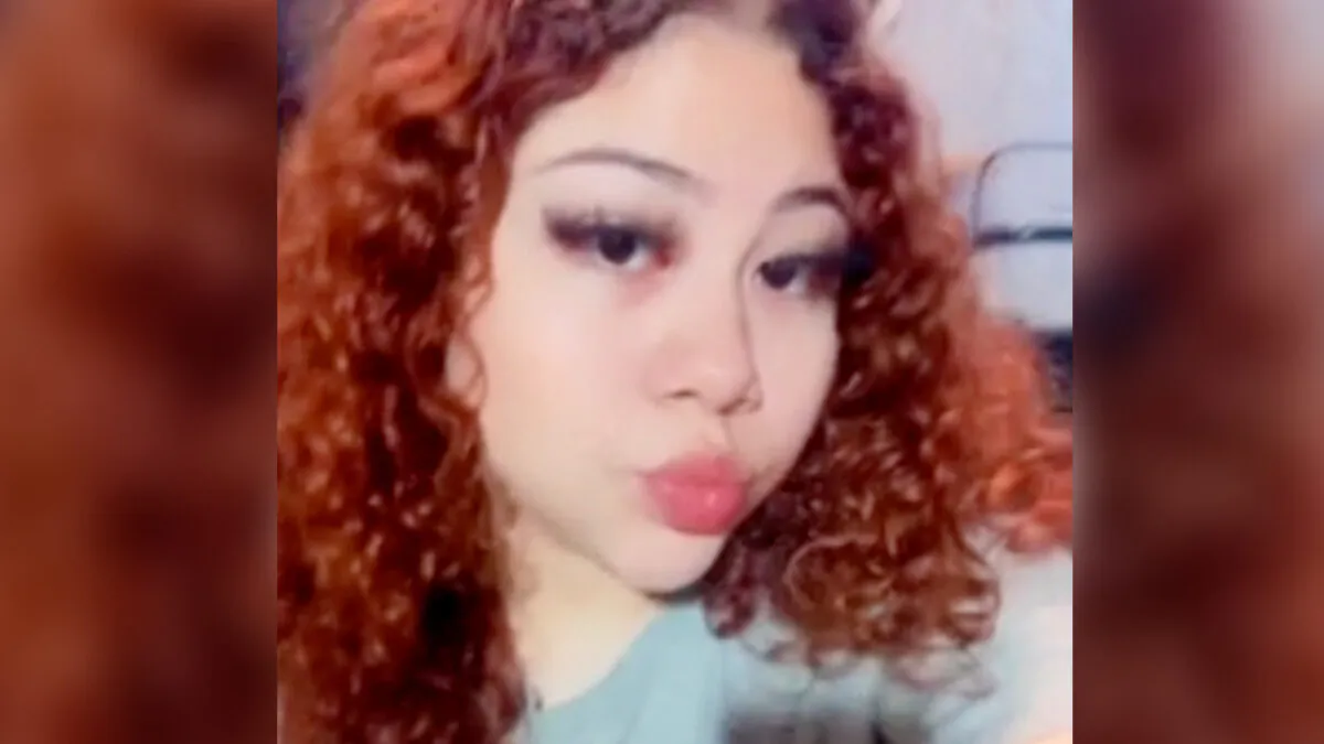 Diamond Alvarez looking at camera, in a still from an undated video. (Courtesy of Anna Machado via AP/Screenshot via NTD)